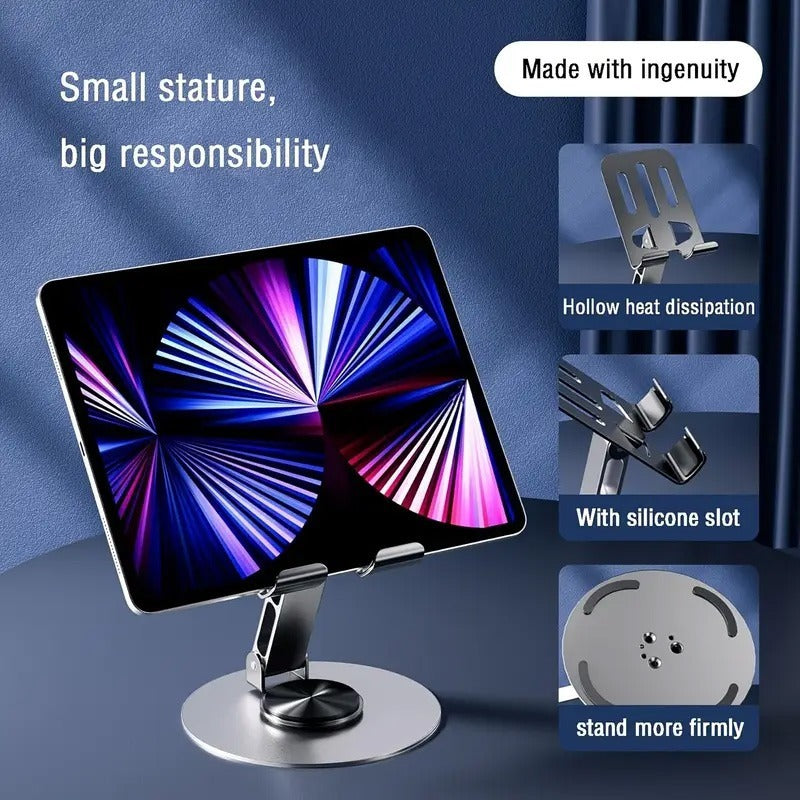 360° Adjustable Anti-Slip Metal Phone & Tablet Holder
