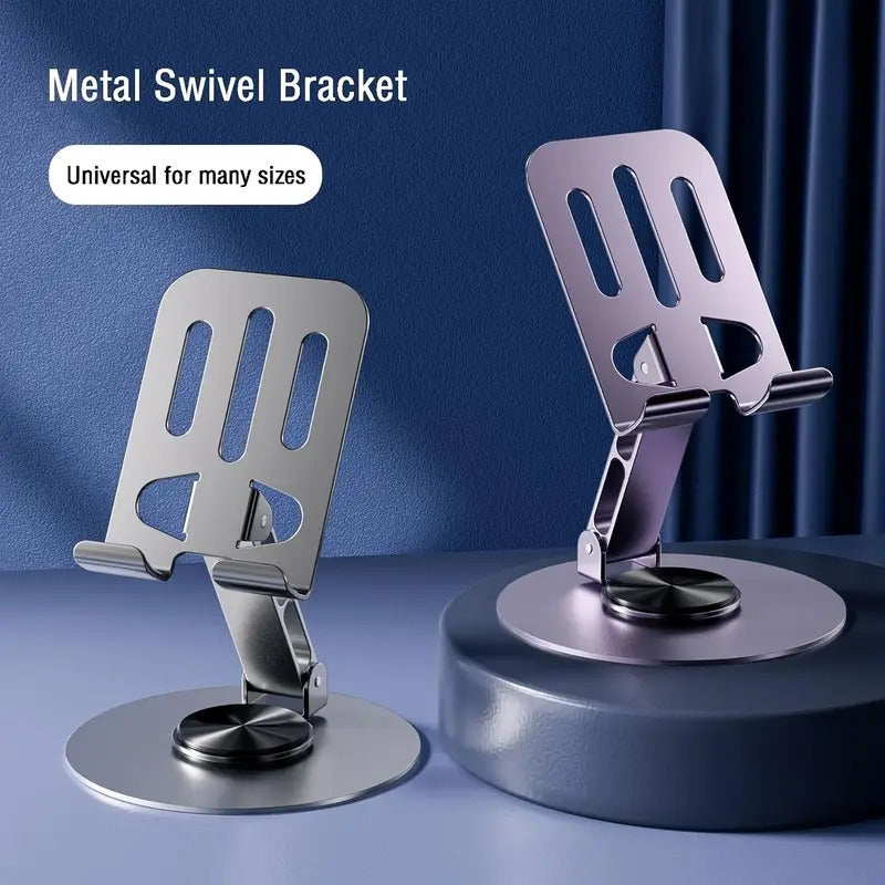 360° Adjustable Anti-Slip Metal Phone & Tablet Holder