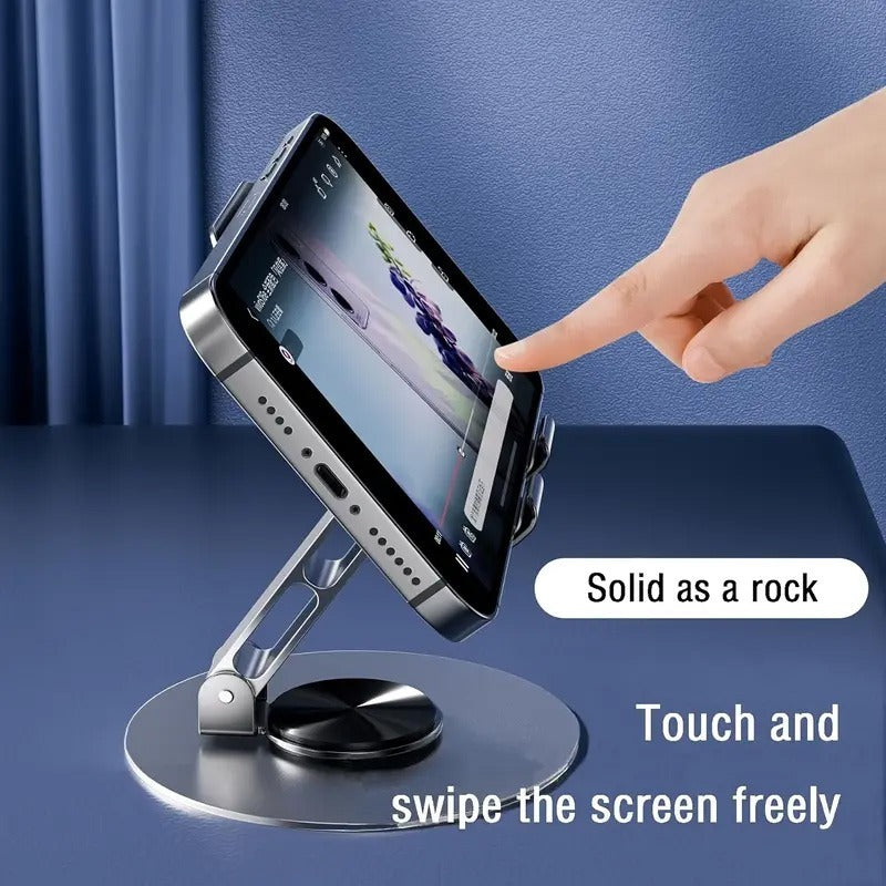 360° Adjustable Anti-Slip Metal Phone & Tablet Holder