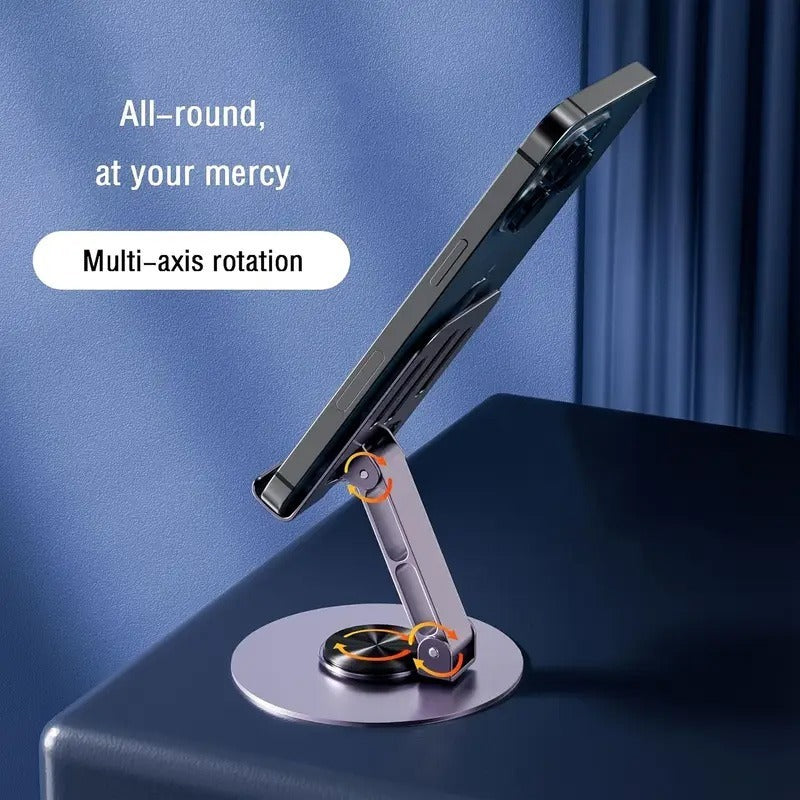 360° Adjustable Anti-Slip Metal Phone & Tablet Holder
