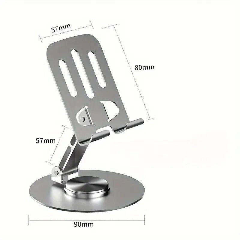 360° Adjustable Anti-Slip Metal Phone & Tablet Holder
